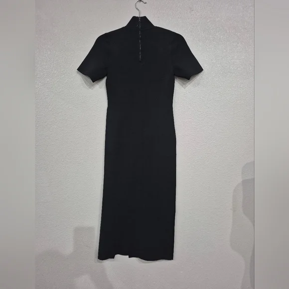a line midi dress cotton Donna Karan Women's Cotton-Sateen Wrap Midi A-Line Dress in Agave Multi